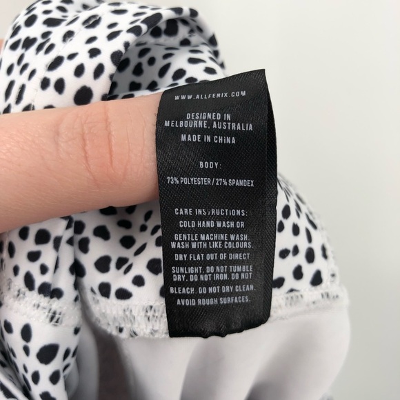 ALL FENIX x ANTHROPOLOGIE Montana High Rise Legging XS White Black Dots Spots - Picture 8 of 8
